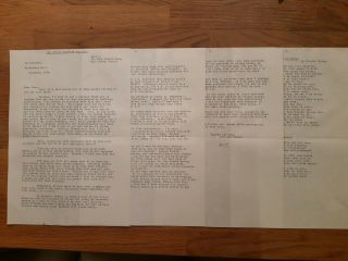 Beatles George Harrison Newsletter From The Fan Club No.  7 1974 November 4 Pages