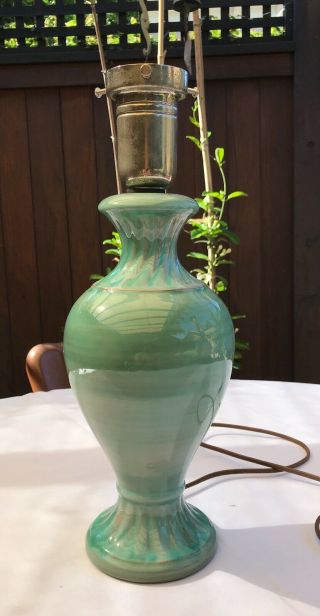 Vintage Stangl Terra Rose Lamp Mid Century Modern