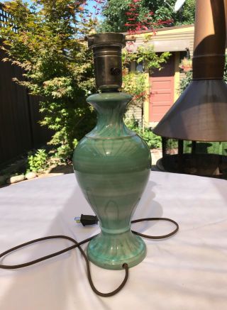 Vintage Stangl Terra Rose Lamp Mid Century Modern 4