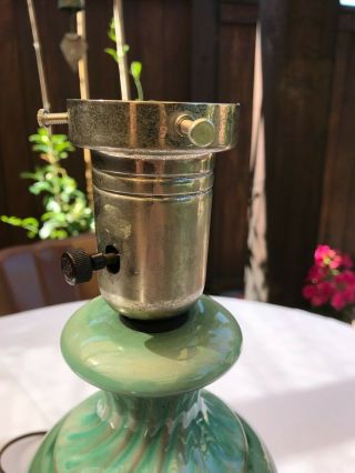 Vintage Stangl Terra Rose Lamp Mid Century Modern 5