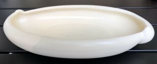 Vintage Ceramic Haeger Pottery USA Console Dish Bowl White Sticker 2