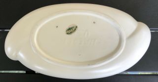 Vintage Ceramic Haeger Pottery USA Console Dish Bowl White Sticker 4