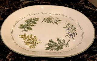 Corelle Thymeless Herbs Oval Serving Platter 12 " X 10 "