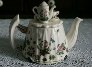 Vintage Portmeirion Botanic Garden Mini Teapot,  England