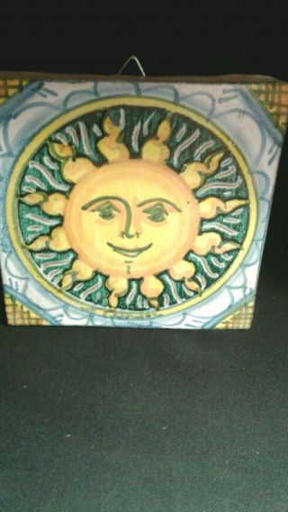 Fratantoni For Vietri Sun Tile Made In Italy Handpainted Terracotta