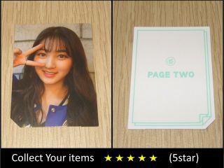 Twice 2nd Mini Album Page Two Cheer Up Blue Jihyo B Official Photo Card