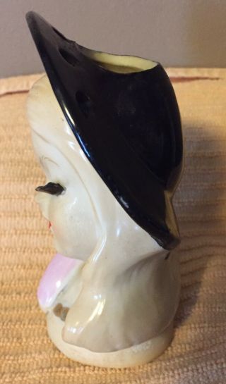 Vintage Lady Head Vase Japan 2