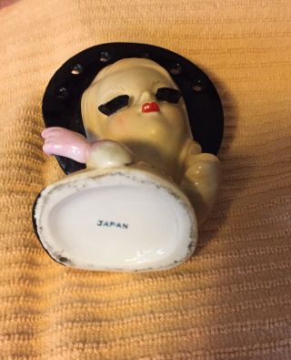 Vintage Lady Head Vase Japan 3