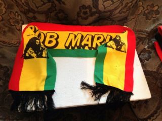Bob Marley Vintage 1980s Concert Scarf - Postfree To Uk