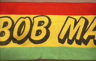 Bob Marley vintage 1980s CONCERT SCARF - POSTFREE to UK 3