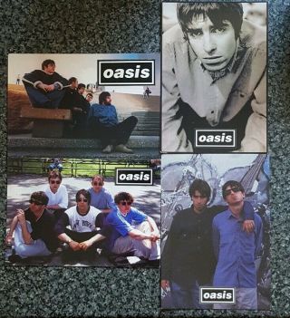4 X Oasis Postcards Liam & Noel Gallagher Various