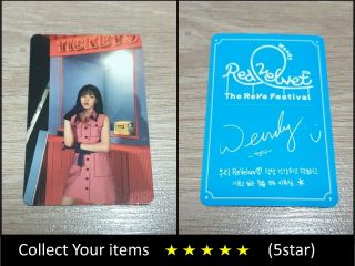 Red Velvet 6th Mini Album The Reve Festival Day 1 Wendy B Official Photo Card