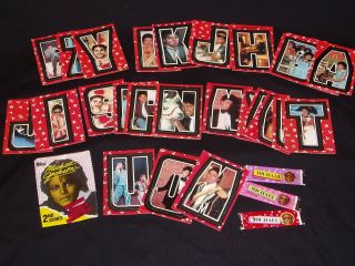 Michael Jackson Series 2 Topps 1984 Sticker Cards/ Wrap/ Gum