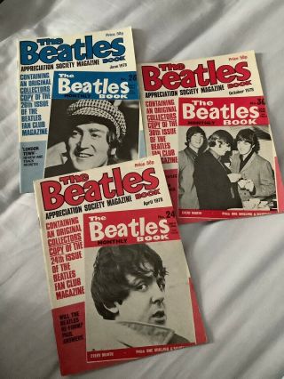 Beatles Monthlies X 3 All 1978,  John Lennon,  Paul Mccartney,  George Harrison,