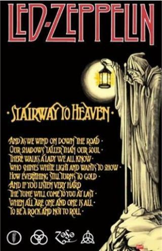 Led Zeppelin Poster Stairway To Heaven