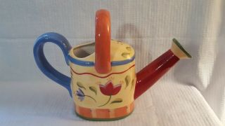Pfaltzgraff Napoli Floral Watering Can Pitcher
