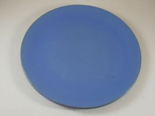 Vtg 1930s Catalina Island Art Pottery Dinner Plates Blue 11” Charger