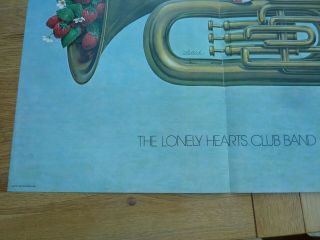 1978 BEE GEES THE LONELY HEARTS CLUB BAND ALBUM POSTER 33 X 22 