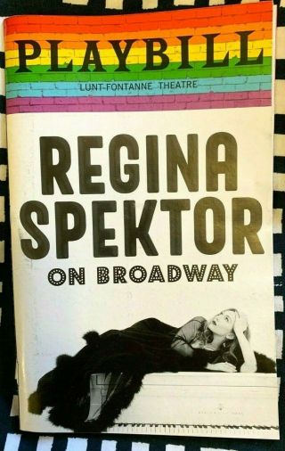 Regina Spektor On Broadway,  Rare Pride Playbill From 2019 Nyc Concert