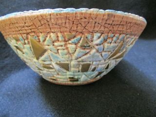 Sascha Brastoff Mosaic Bowl,  Mid - Century Modern