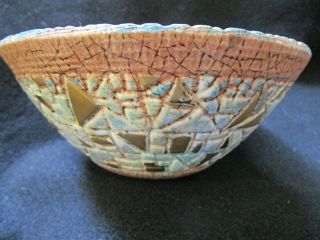 Sascha Brastoff Mosaic Bowl,  Mid - Century Modern 2