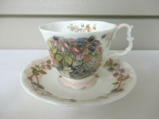 1983 Royal Doulton Brambly Hedge Autumn Tea Cup And Saucer Four Seasons Series