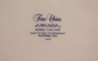 Mikasa Fine China COLLAGE M2605 Salad Plate (s) 8 1/8 