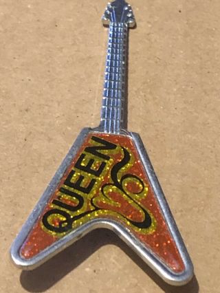 Queen Guitar Official Metal Pin Badge Limited Edition