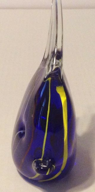 Hand Crafted Art Glass Angel Fish Paperweight Figurine Decoration 2