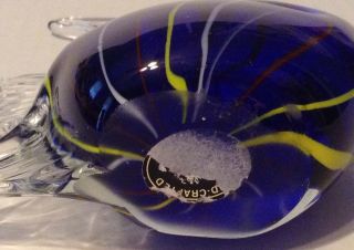 Hand Crafted Art Glass Angel Fish Paperweight Figurine Decoration 5