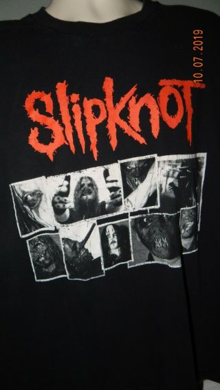 Vintage Slipknot T Shirt 2xl Chest Black 100 Cotton 48 - 50 " Chest