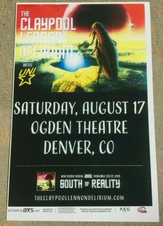 Claypool Lennon Delirium 2019 Ogden - Denver,  Colorado 11x17 Promo Poster