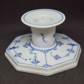 Royal Copenhagen Blue Fluted Blue And White Candlestick Candle Holder 3334