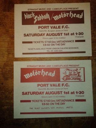 Vintage Concert Flyer 1981 Motorhead / Ozzy Heavy Metal Holocaust,  Other