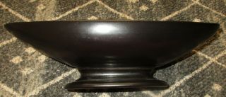 Red Wing Art Pottery Compote Matte Black Produced In The Mid 1950 