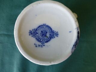 Antique Lynton Pattern Flow Blue Mug Colonial Pottery Stoke England 7