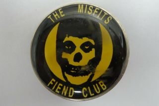 The Misfits Vintage Concert Tour Button Pin (pop Hard Rock Heavy Metal Band)