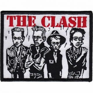 The Clash - Band Caricature - Embroidered Patch - - Music 4253