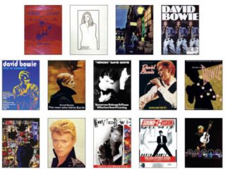 David Bowie Concert Posters Trading Card Set Uk Postage