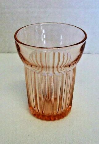 Anchor Hocking Lace Edge/old Colony Pink 5 Oz Tumbler 3 1/2 "