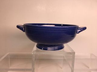Hlc Vintage Fiesta Cobalt Cream Soup Bowl