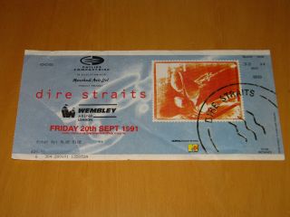 Dire Straits - 1991 Uk Gig Ticket Stub (a)