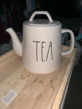 Rae Dunn Artisan Teapot “tea” Htf