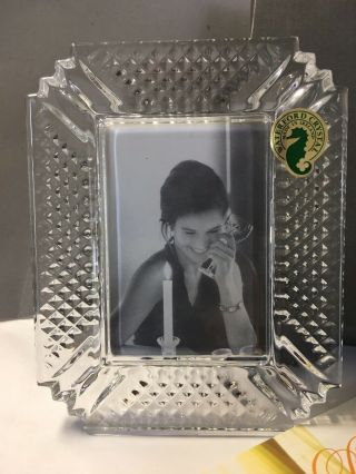 Waterford Makefield 2”x3” Lead Crystal Picture Frame Brand