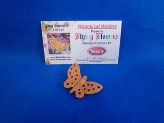 2004 Wade Whimsies Flying Flowers Orange & Black Butterfly Le 125 Wimsical Wader