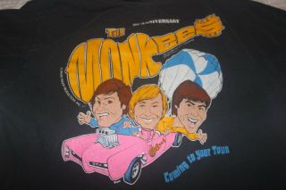 Vintage 1986 " The Monkees " 20th Anniversary T Shirt,  Xl (46 - 48)