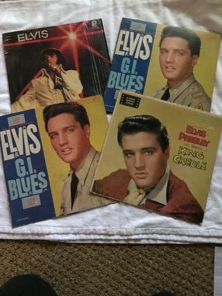 Elvis Presley Vinyl’s Set Of 4