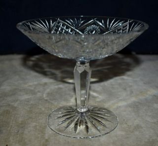 WATERFORD CUT CRYSTAL FOOTED PEDESTAL COMPOTE BOWL – FINE PATTERN 4