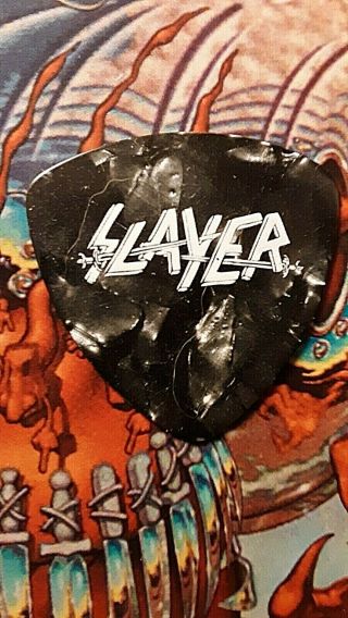 Slayer Kerry King Guitar Pick Crossed Swords (black Marble) - Just Went Up