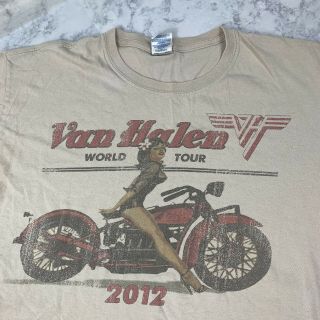 Van Halen Concert Tour 2012 T - Shirt Size Large L Flaws